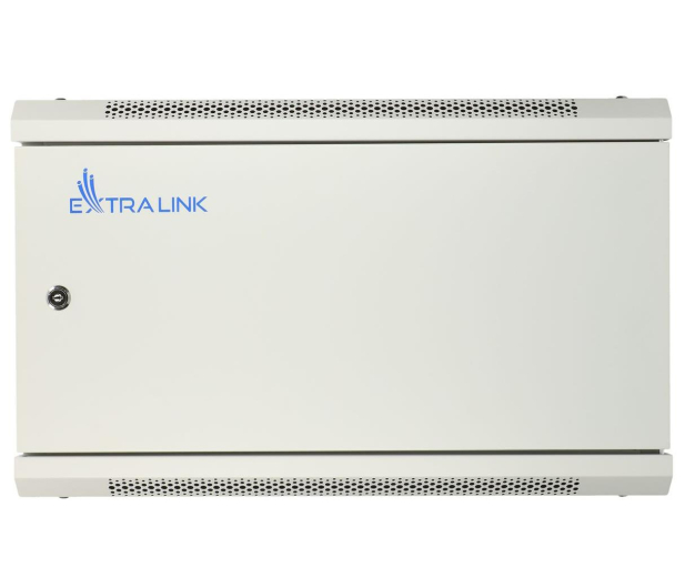 Extralink Szafka wisząca rack 6U 600x600 szara metalowe drzwi EX.13001 - 489285 - zdjęcie 2